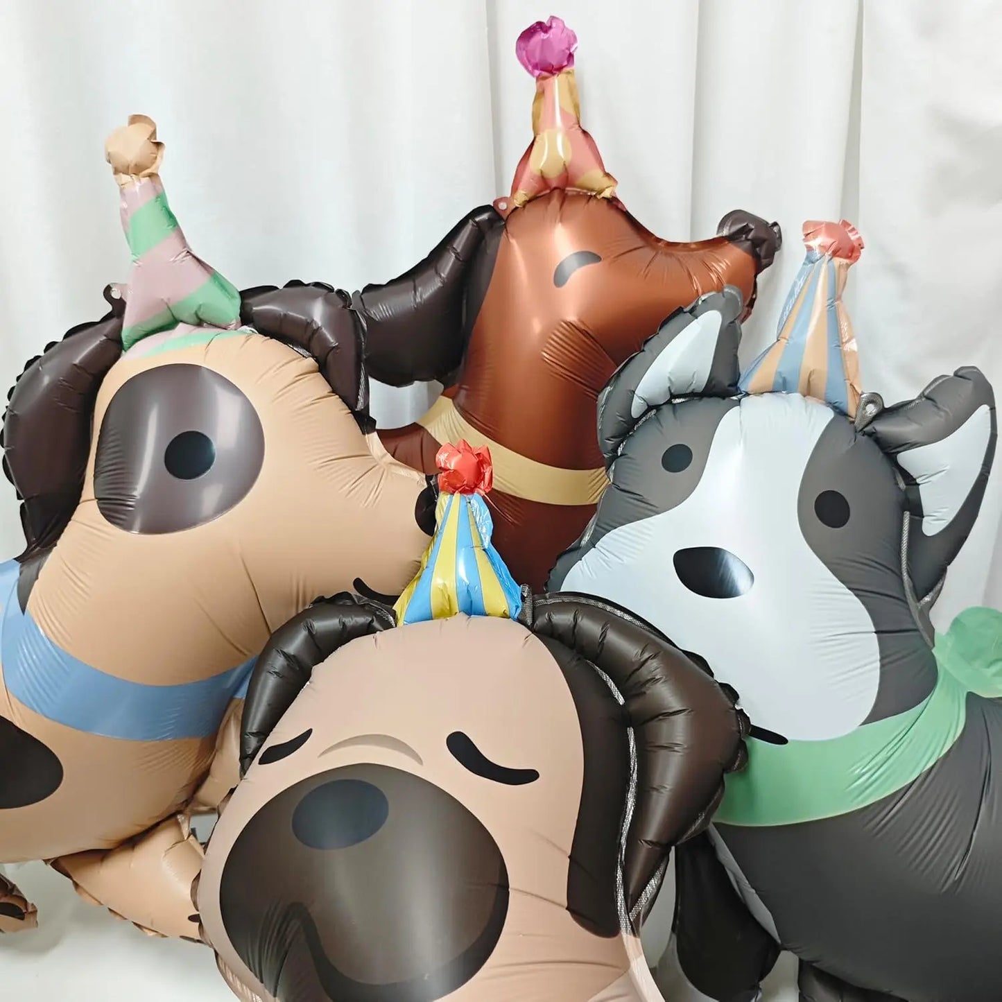 Dog Balloon Dog Birthday Balloon Cute puppy Foil Mylar Balloons for Kids dog themed Birthday Baby Shower Pet Party Decorations