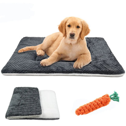 New Dog And Cat Sleeping Mat Super Soft Dog And Cat Pet Blanket Flannel Autumn/Winter Cold And Warm Mat Pet Supplies Washable