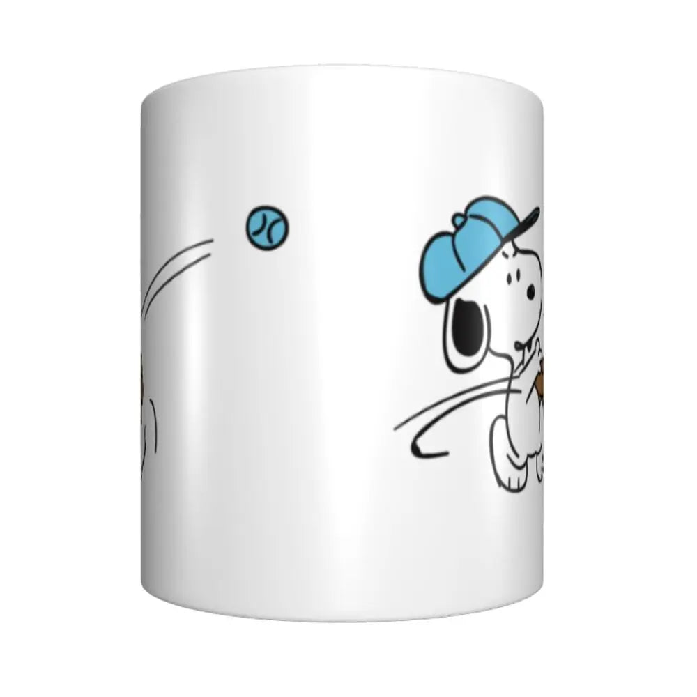 Manga Snoopy Woodstock Cartoon Dog Coffee Mug DIY Customized Ceramic Tea Milk Mug