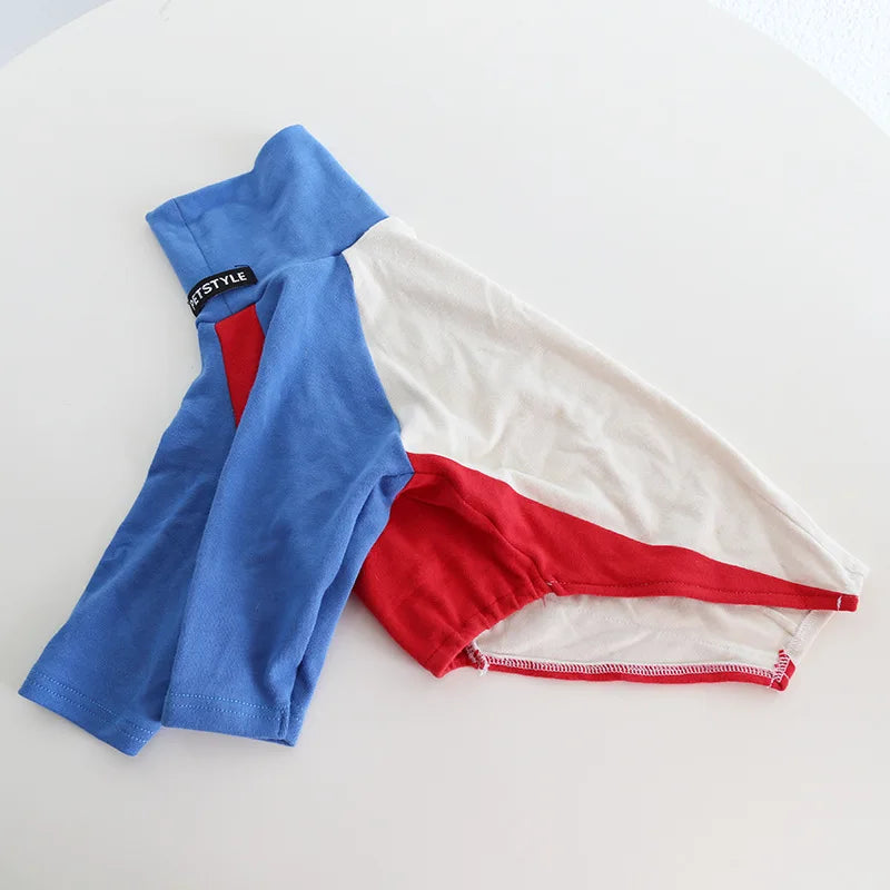 8colors Italian Greyhound Hound Two-Legged Clothes Fashionable Multicolor Soft Comfortable Elastic Fashion Patchwork Dog Clothes