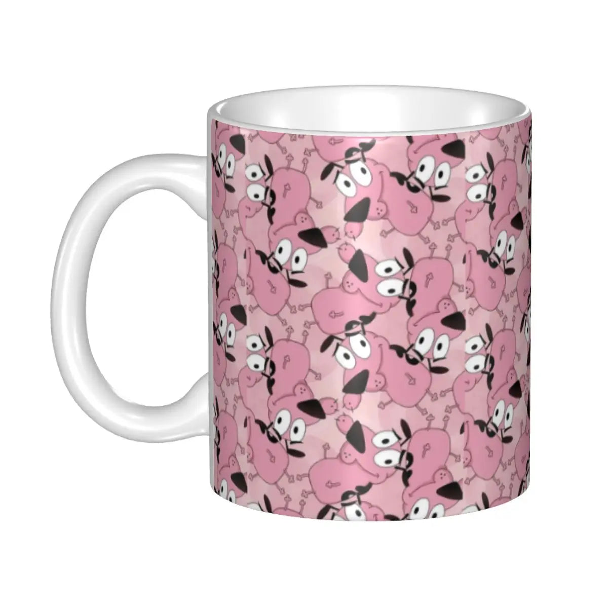 Personalized C-Courage The Cowardly Dog Coffee Mug DIY Ceramic Milk Tea Mug Cup