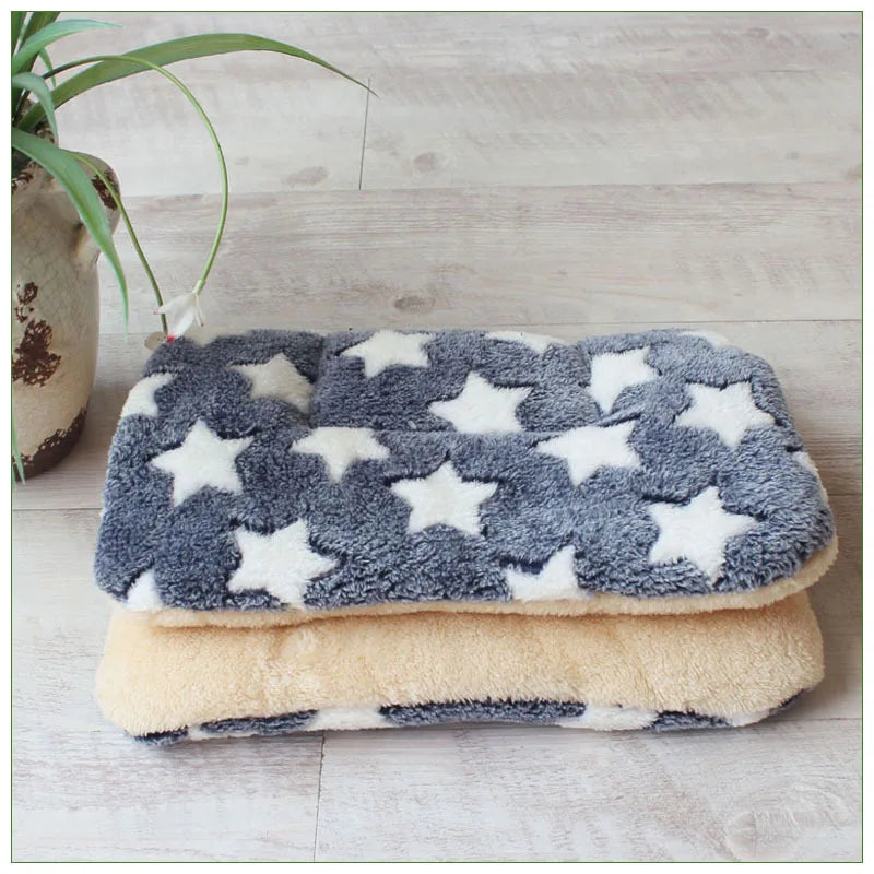 Dog Bed Thickened Dog Mat Pet Cat Soft Fleece Pad Blanket Bed Mat Cushion Home Washable Rug Keep Warm Pet Supplies cama perro