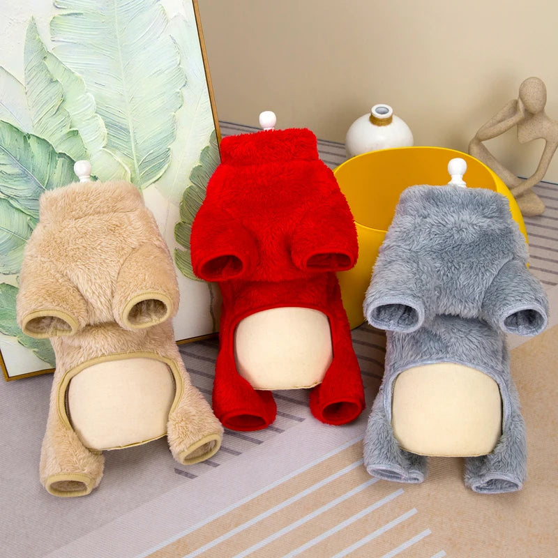 Winter Pet Jumpsuit Coat for Small Dogs Cat Maltese Clothes Warm Pet Jacket Overalls Yorkshire Bulldog Puppy Onesies with Zipper