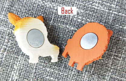 3D animal magnet refrigerator sticker simulation dog labrador Pug corgi Teddy Bichon resin Craft wall door home decoration gifts