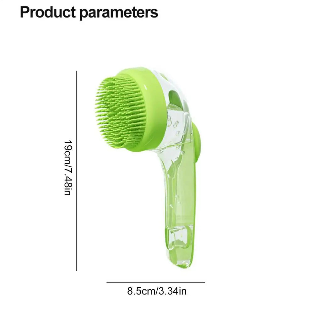 the BATHBREEZE MASSAGE BRUSH - Pet Bath Brush, Bathing Brush for Dog, Bath Gentle Scrub Massager with Soap Dispenser, Portable Washer Tool for Shower Massage
