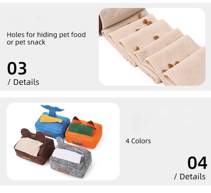 Plush Pet Dog Snuffle Toy for Small Medium Dogs Interactive Dog Chew Toy Pet Slow Feeding Toys Pet Supplies