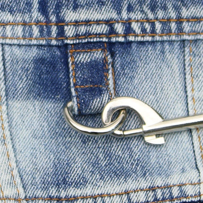 Dog Jeans Jacket ,Cool Puppy Summer Clothes ,Dog Denim Shirts for Small Boy Dogs Cats Outfits Washable Durable Harness Vest