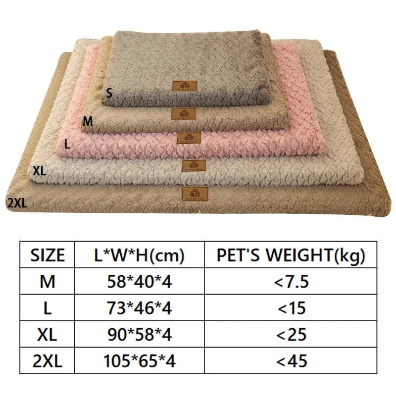 Waterproof Orthopedic Dog Bed, 3D Foam Pet Mattress with Removable Soft Faux Fur Cover, Anti-Slip Bottom for Crate Kennel & Sofa