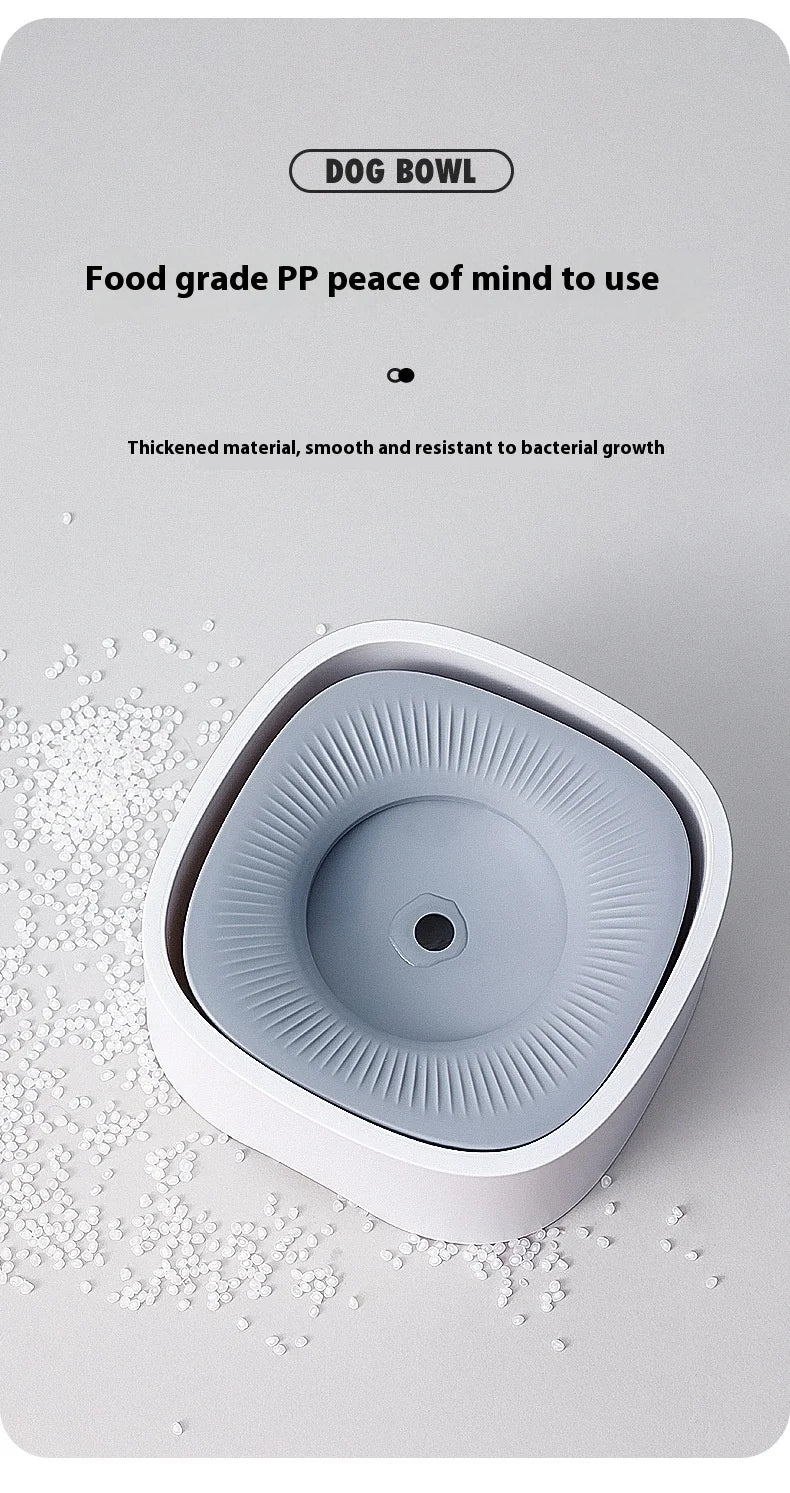 Anti-Splash Pet Water Bowl - No Mess Drinking Dish for Cats & Dogs with Floating Design Keeps Chin Dry Easy Clean