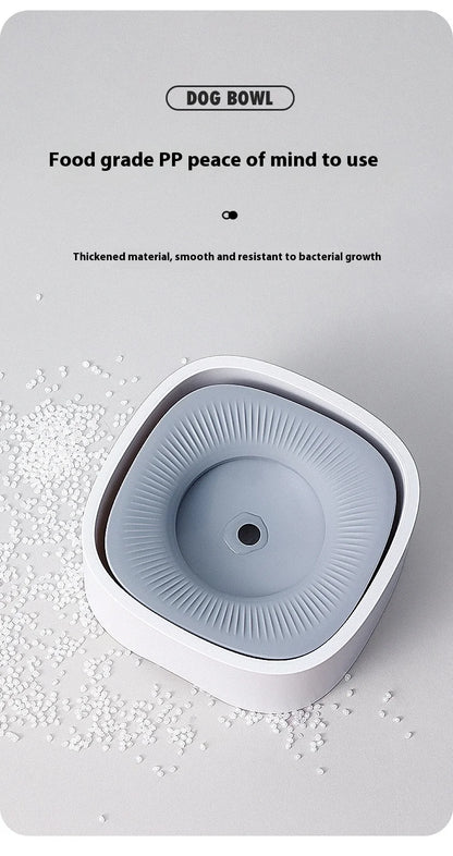 Anti-Splash Pet Water Bowl - No Mess Drinking Dish for Cats & Dogs with Floating Design Keeps Chin Dry Easy Clean