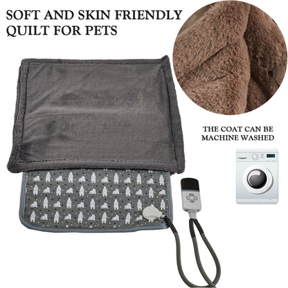 220V 20W Pet Electric Heating Pads Heated Blanket Winter Dog Cats Warmer Mat Sleeping Bed Pet Supplies Washable blanket Mats