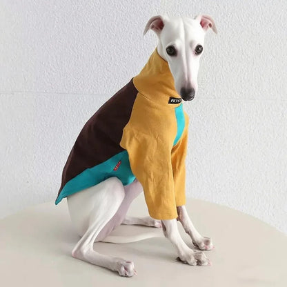 8colors Italian Greyhound Hound Two-Legged Clothes Fashionable Multicolor Soft Comfortable Elastic Fashion Patchwork Dog Clothes