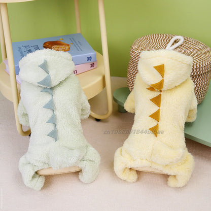 Winter Warm Fleece Pet Dog Jumpsuit for Small Medium Dogs Puppy Cat Pajamas Coat Chihuahua Clothes Pets Costume Yorkie Outfits