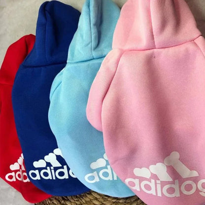 Adidog Autumn Winter Warm Dog Clothes Dog Hoodies Pet Warm Coat for Medium Large Dog Jacket Sweater Puppy French Bulldog Clothes
