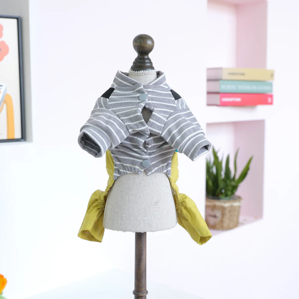 Pet Puppy Dog Clothes Casual Fashion Overalls Spring and Autumn Comfortable Onesie Dog Clothing Tooling Olive