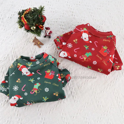 the MERRY MUTTS CHRISTMAS HOODIE - Christmas Dog Clothes, Pet Clothing, Hoodies, Comfortable Warm Soft Autumn Winter Puppy Outfit, Pet Dog Coat