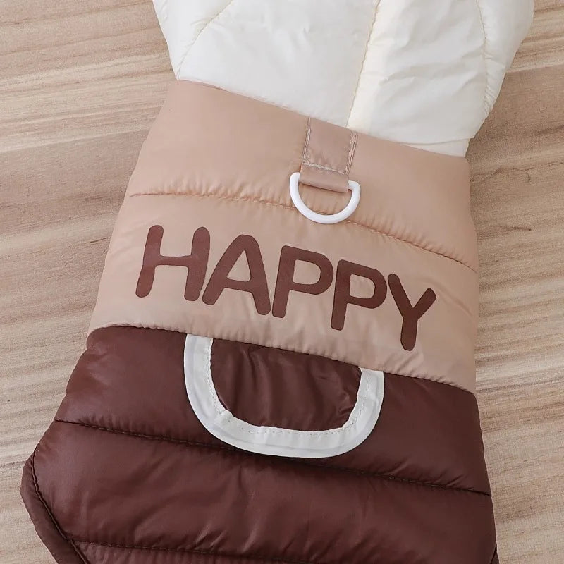 New Dog Clothing for Small Breeds - Corgi Dog Winter and Autumn Model with Warm Insulation and A Leash Ring