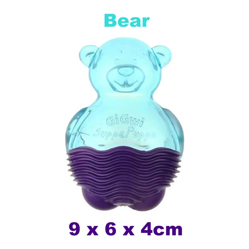 GIGWI Suppa Puppa Series Q Pet Toys Kitten Crocodile Fox Raccoon for Puppy Molar Sounding Toys Bite Resistance Dog Accessories