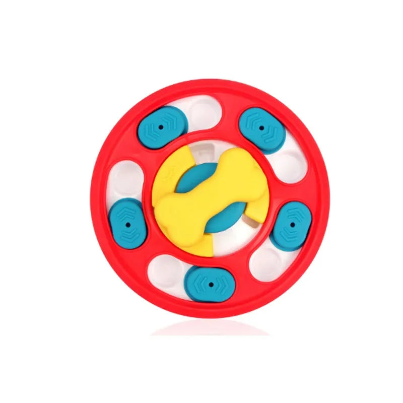 the IQMEAL PUZZLE BOWL - Dog Puzzle Toys, Slow Feeder, Interactive, Increase Puppy IQ, Food Dispenser, Slowly Eating Non-Slip Bowl, Pet Cat/Dogs Training Game