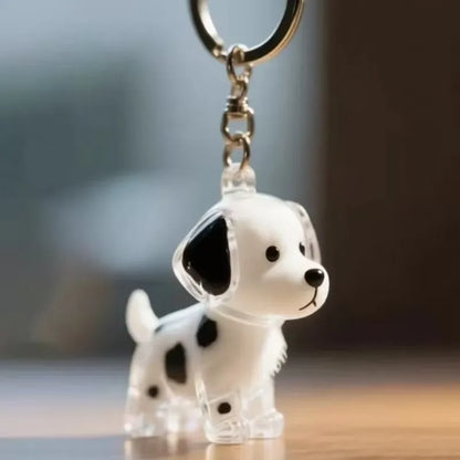 Dog Hair Storage Pendant Keychain Transparent Pet Fur Keepsake Capsule DIY Decoration Memorial Gifts for Pet Lovers Home Display