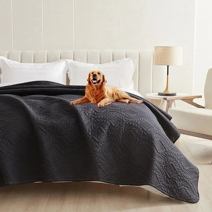 Dirt-Proof Bedspread Waterproof Dog Bed Cover Pet Blanket for Furniture Bed Protector Couch Cover for Dogs Cats Non-Slip Backing