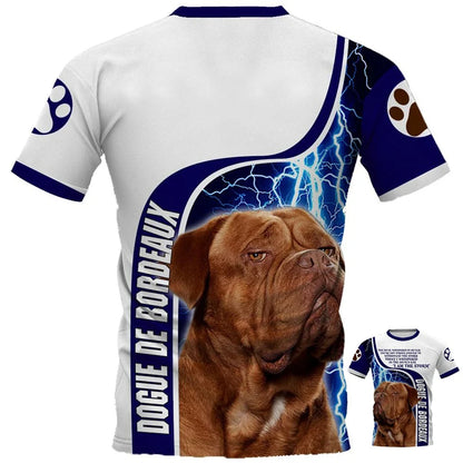 the ALPHAS - Fashion Men's Sports T-Shirt, Dutch Belgian Shepherd 3D Print Outdoor Casual Clothing, Pet Dog Work Uniform, Short Sleeve Tops