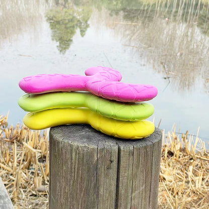 Fun Pet Toy Water Floating Triangle Boomerang For Dogs Puppy Squeaker Squeaky Molar Dog Toy Pet Training Dog Accessories