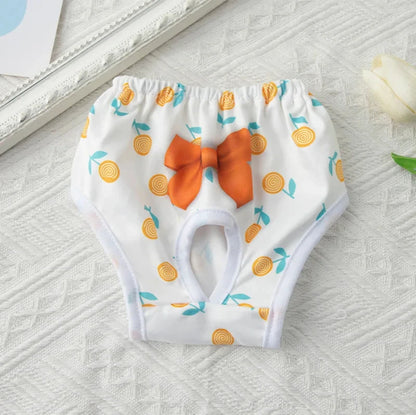 3PCs/Set Reusable Female Dog Diapers Warps Washable Dog Physiological Pants Breathable Pet Menstruation Pants for Small Dogs