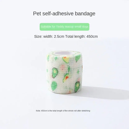 Disposable Dog Foot Covers Durable Anti-dirty Breathable Pet Self-adhesive Bandage Pet Go Out Foot Wrap