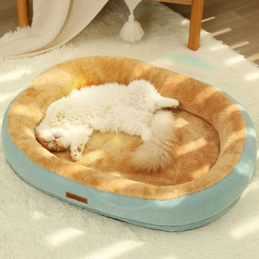 Winter Warm Small Dog Kennel Sleeping Puppy Cushion Cat Supplies  Accessories Washable Calming Sofa Cat Dog Pet Bed