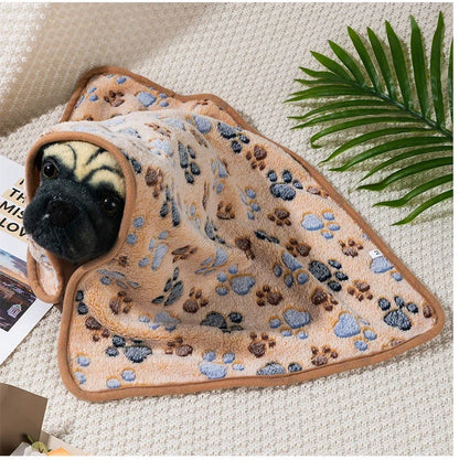 Warm Soft Pet Dog Blanket Mat Plush Thin Pet Sleeping Blanket for Dogs Cats Warm Breathable Cat Cover Blanket Pet Supplies