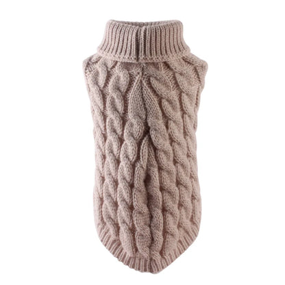 Dog Sweaters for Small Dogs Winter Warm Dog Clothes Turtleneck Knitted Pet Clothing Puppy Cat Sweater Vest Chihuahua Yorkie Coat