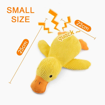 Cartoon Little Yellow Duck Shape Interactive Dog Toys Anti-Slip Design Pets Intelligence Exercise Feeder Food Dispenser Supplies