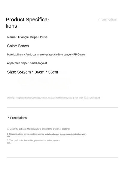 Plush dog bed pet warm house Soft and comfortable cat house foldable detachable washable puppy cave sofa  nest