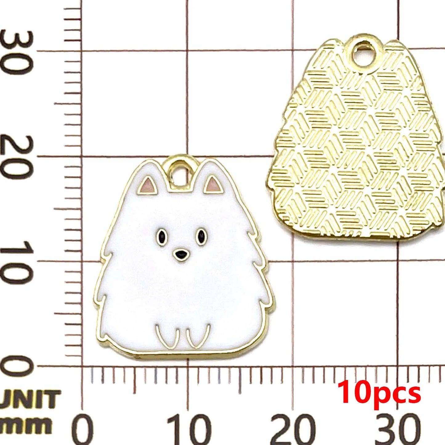 10/12pcs Enamel Cute Cartoon Dog Charms Alloy Animal Pendants for DIY Bracelet Necklace Earrings Jewelry Making Accessories
