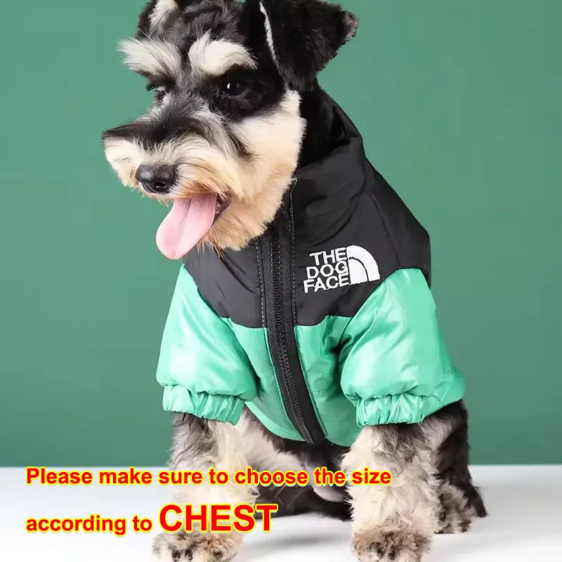 Winter Down Jacket for Schnauzer, Heavy Duty Dog Parka for Small Medium Dogs Warm Thick Vest French Bulldog Puppy Coats