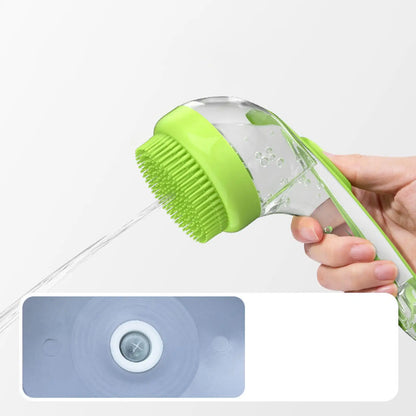 the BATHBREEZE MASSAGE BRUSH - Pet Bath Brush, Bathing Brush for Dog, Bath Gentle Scrub Massager with Soap Dispenser, Portable Washer Tool for Shower Massage