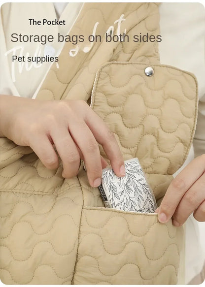 Winter Chest Pet Bag Extra Large Capacity Dog and Cat Bag Waterproof and Wind Resistant Portable Pet Bag