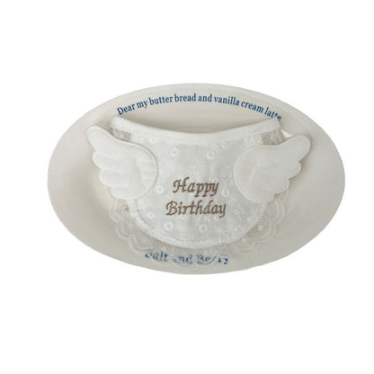 Cute Wing Dog Birthday Party Bib Pet Cat Saliva Towel Bib Teddy Pet Decoration Dog Triangle Scarf Pet Supplies Cat Accessories