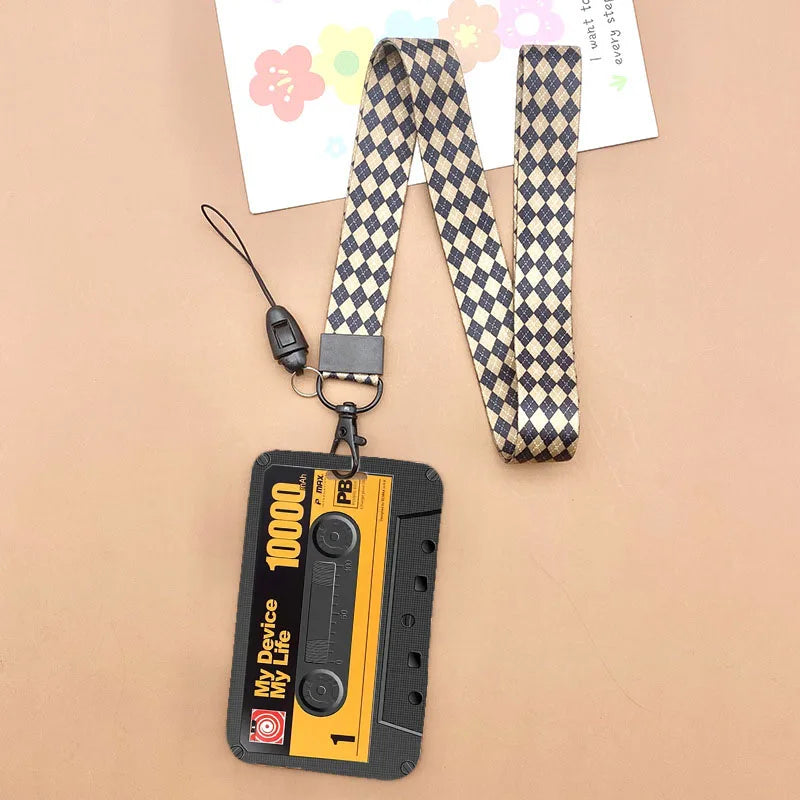 Cat and dog pattern Bank Credit ID Card Student Bus Card Holders Storage Protective Shell Pendant