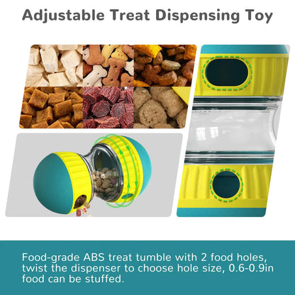 Dog Toys & Adjustable Slow Feeder Ball - Dog Puzzle Toy – Ideal Toys to Keep Them Busy - Treat Ball for Dogs