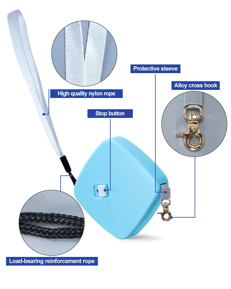 the FREESTRIDE RETRACTABLE LEASH - Retractable 2M Dog Leash, Automatic Freely Dog/Puppy/Cat Traction Rope, Belt Dog Leash