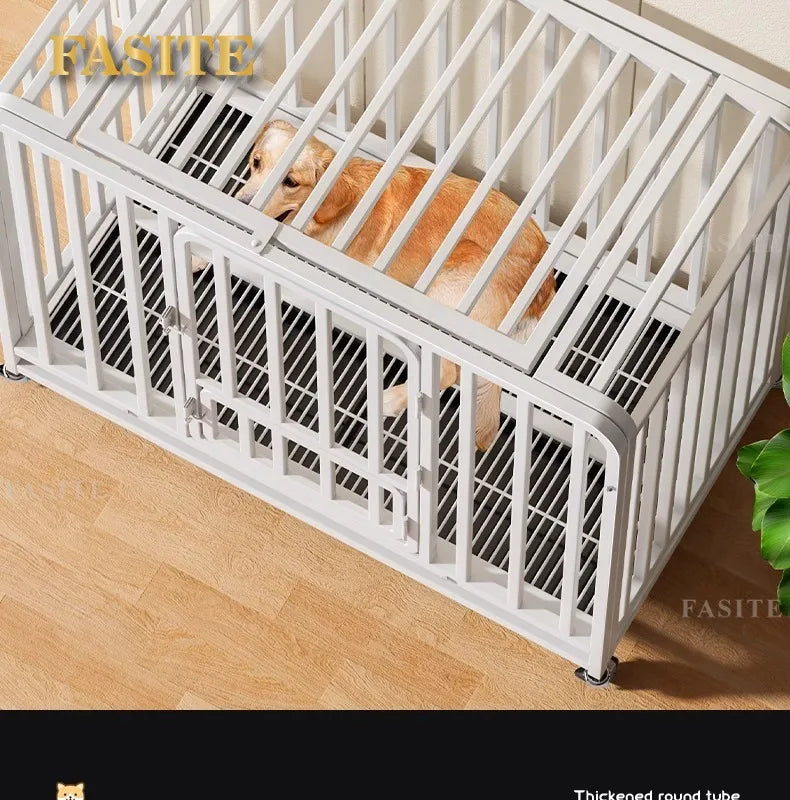 Dog cage Large medium small dog bold indoor separation with toilet Corgi Teddy Golden Retriever Pet Villa