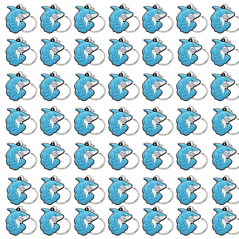 50PCS Cute Animal Keychain knife Ducks Dogs Cats Keyring for Women Men Kids Handbag Cool Car Key Accessories Friends Key Gifts