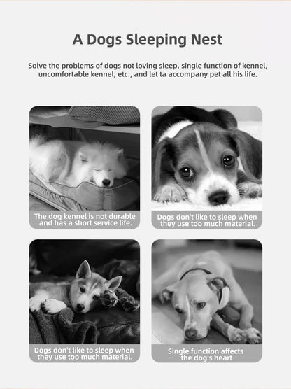 2024 New Dog Kennel Winter Warm Large Dog Oversized Dog House House Closed Winter Removable Golden Pet Four Seasons Use