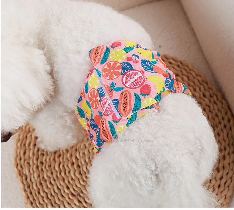 Washable Male Dog Physiological Pants Reusable Sanitary Underwear Belly Wrap Band Cotton Diaper For Large Small Medium Dog