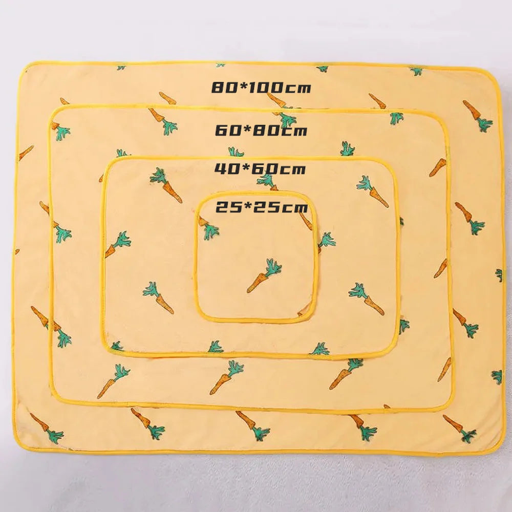 Soft flannel pet dog blanket cartoon print cat and dog bed sheet warm and comfortable pet blanket universal warm pet supplies