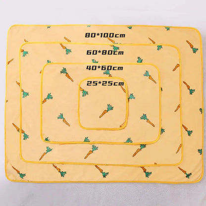 Soft flannel pet dog blanket cartoon print cat and dog bed sheet warm and comfortable pet blanket universal warm pet supplies