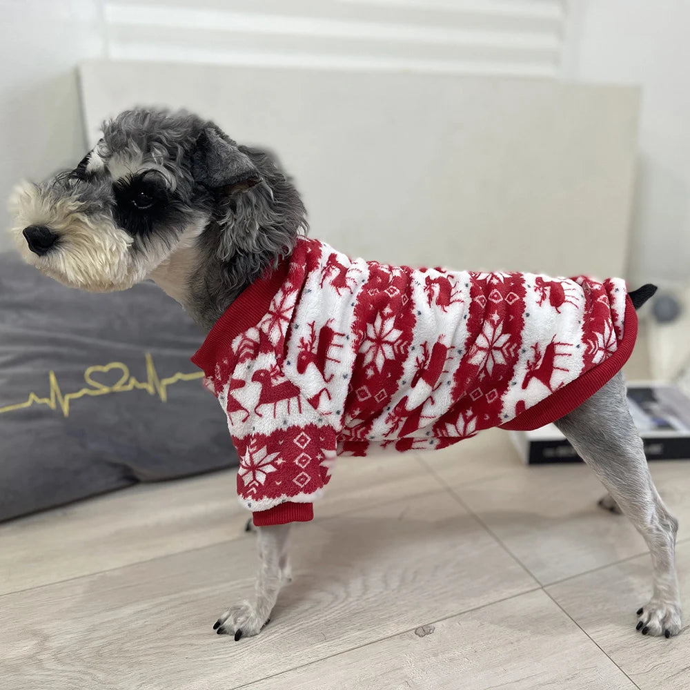 the COZY CHALET PET HOODIE - Winter Warm Puppy Dog Christmas Clothes, National Style Pet Sweater for Small Dogs, Chihuahua Pinscher Pullovers, Mascotas Hoodies