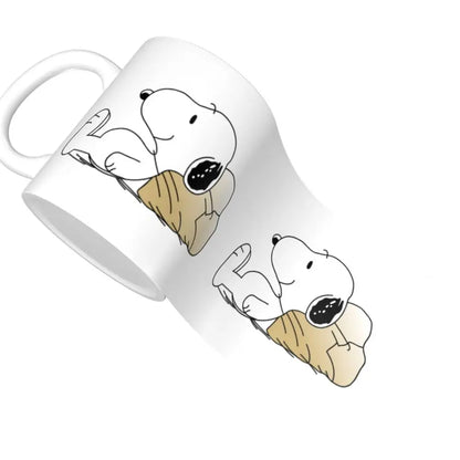 Manga Snoopy Woodstock Cartoon Dog Coffee Mug DIY Customized Ceramic Tea Milk Mug